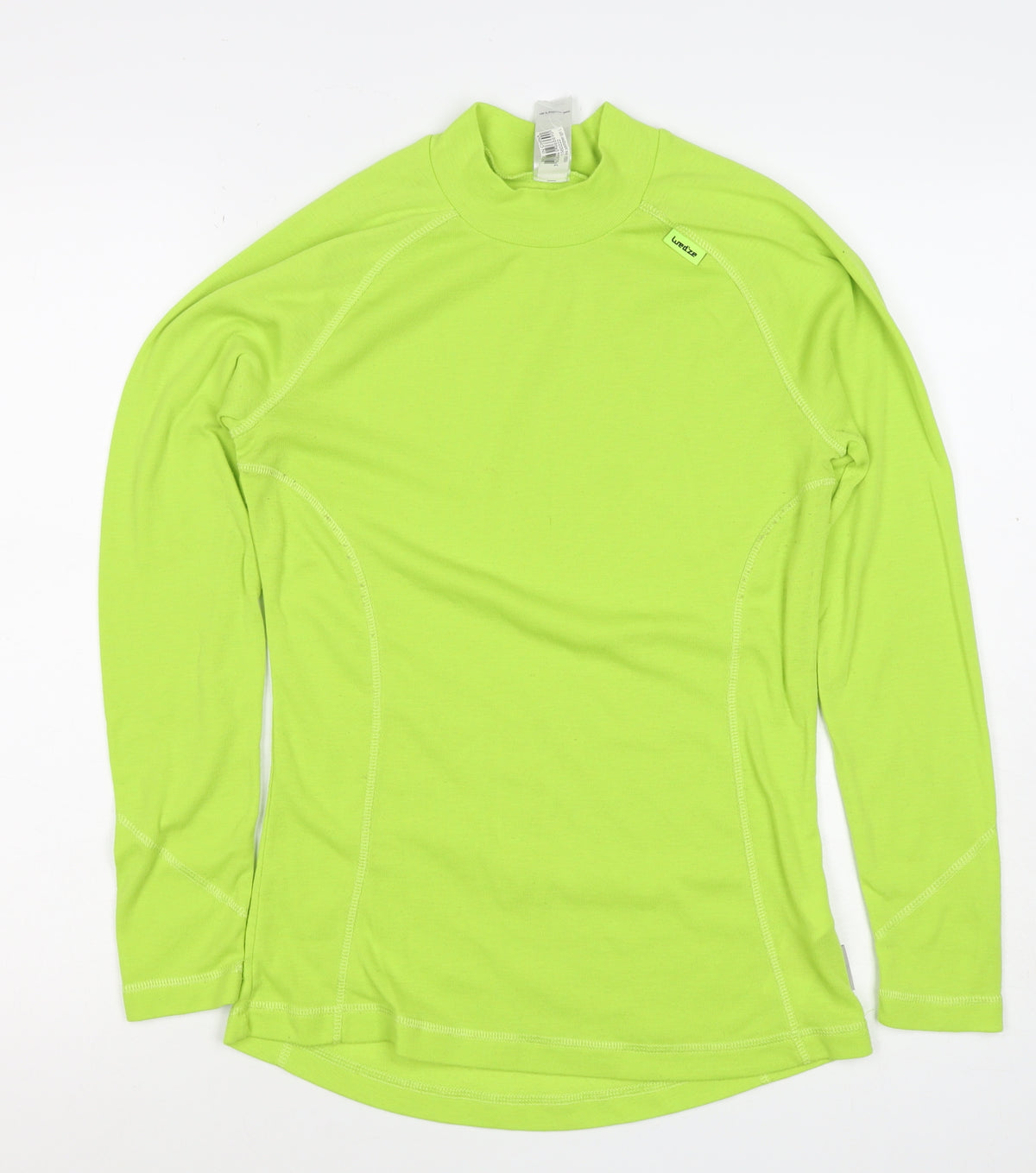 Wedze Men's Green M Long Sleeve Ski Base Layer Mock Neck Top