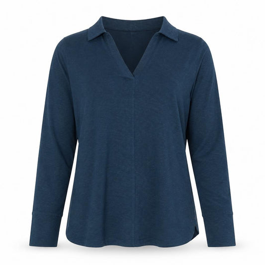 White Stuff Women’s Blue Size 10 Cotton Cowl Neck Pocket Tunic Top