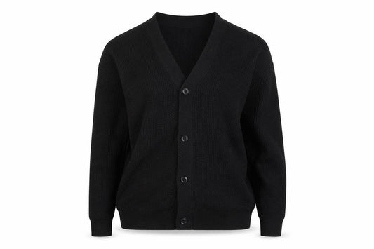 Marks and Spencer Women’s Black L Shawl Collar Waffle Knit Cardigan
