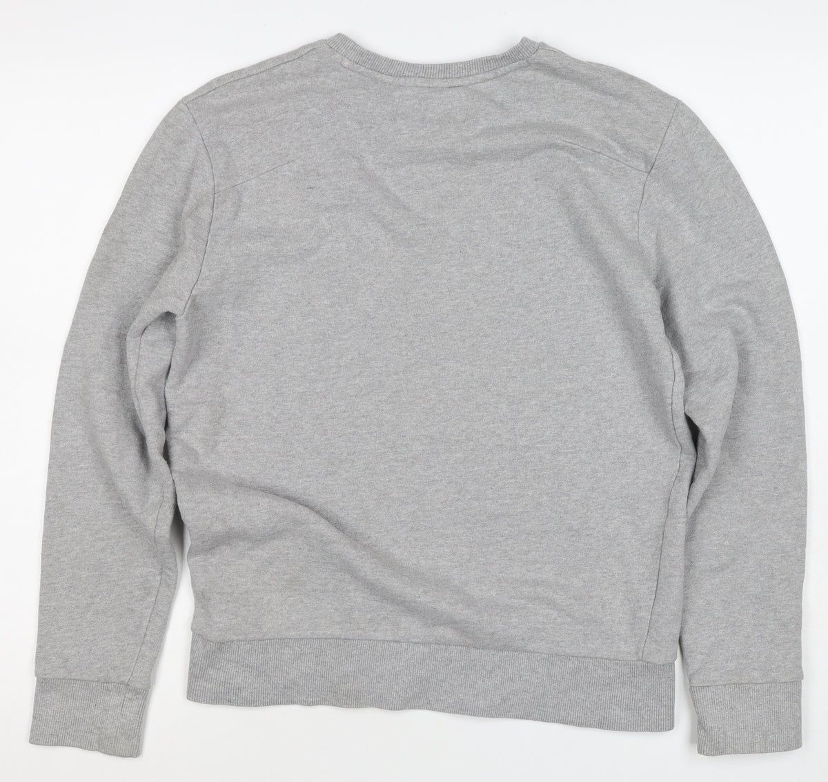 Calvin Klein Jeans Men’s Grey S Logo Graphic Crew Neck Sweatshirt