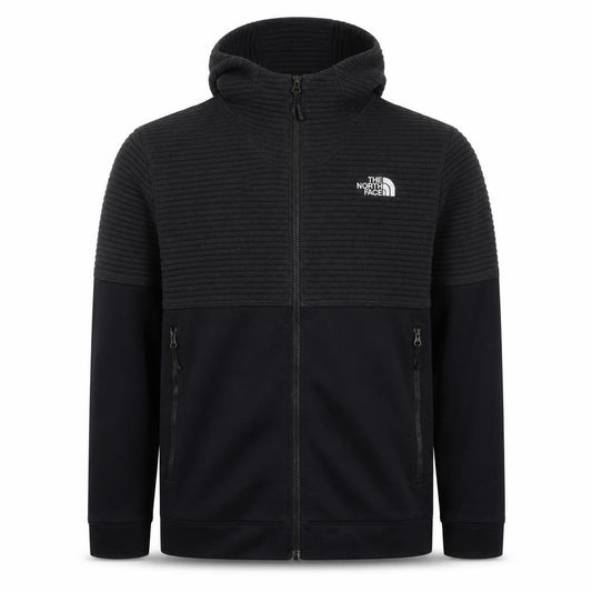 The North Face Men’s Black M Full Zip Hooded Ribbed Hoodie