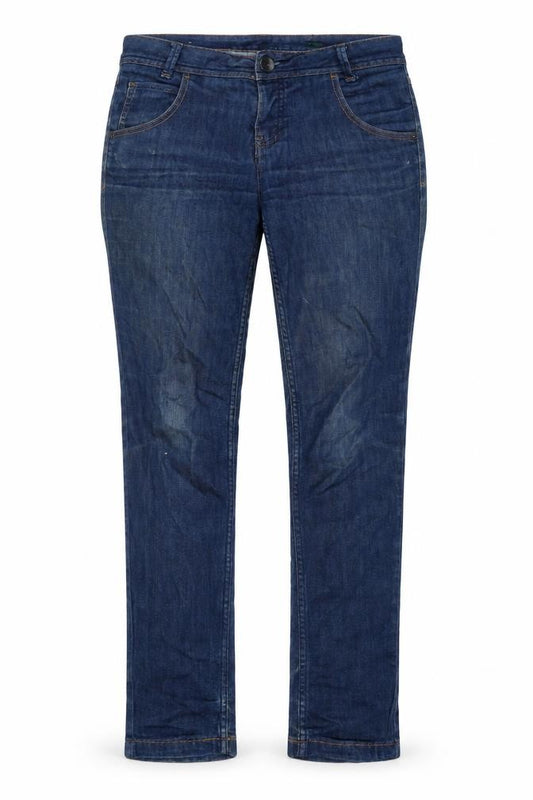 Benetton Women’s Blue Slim Straight Jeans W30 Stretch Denim