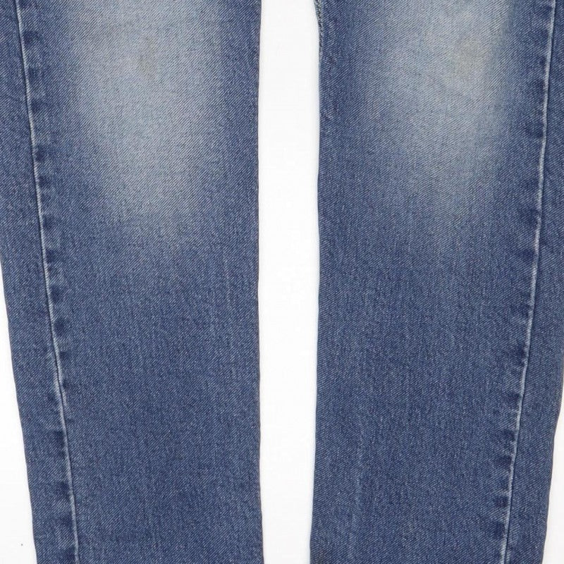 Flying Machine Men’s Blue W34 Straight Stretch Jeans