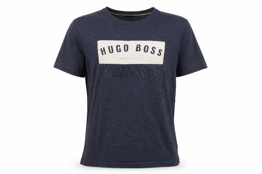 Hugo Boss Men's Blue M Logo Graphic Crew Neck Short Sleeve T-Shirt
