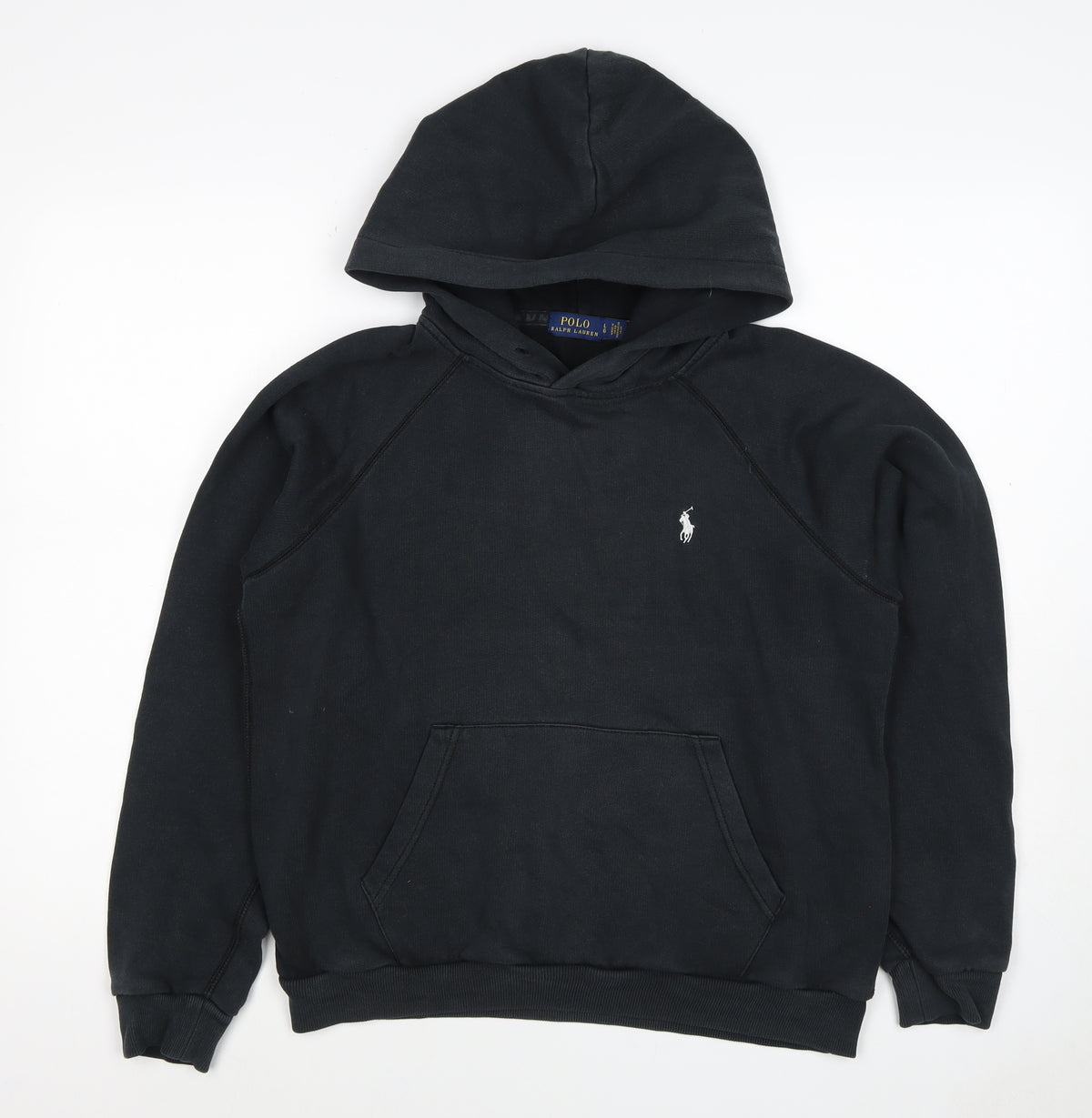 Polo Ralph Lauren Teens Black L Pullover Hoodie Logo