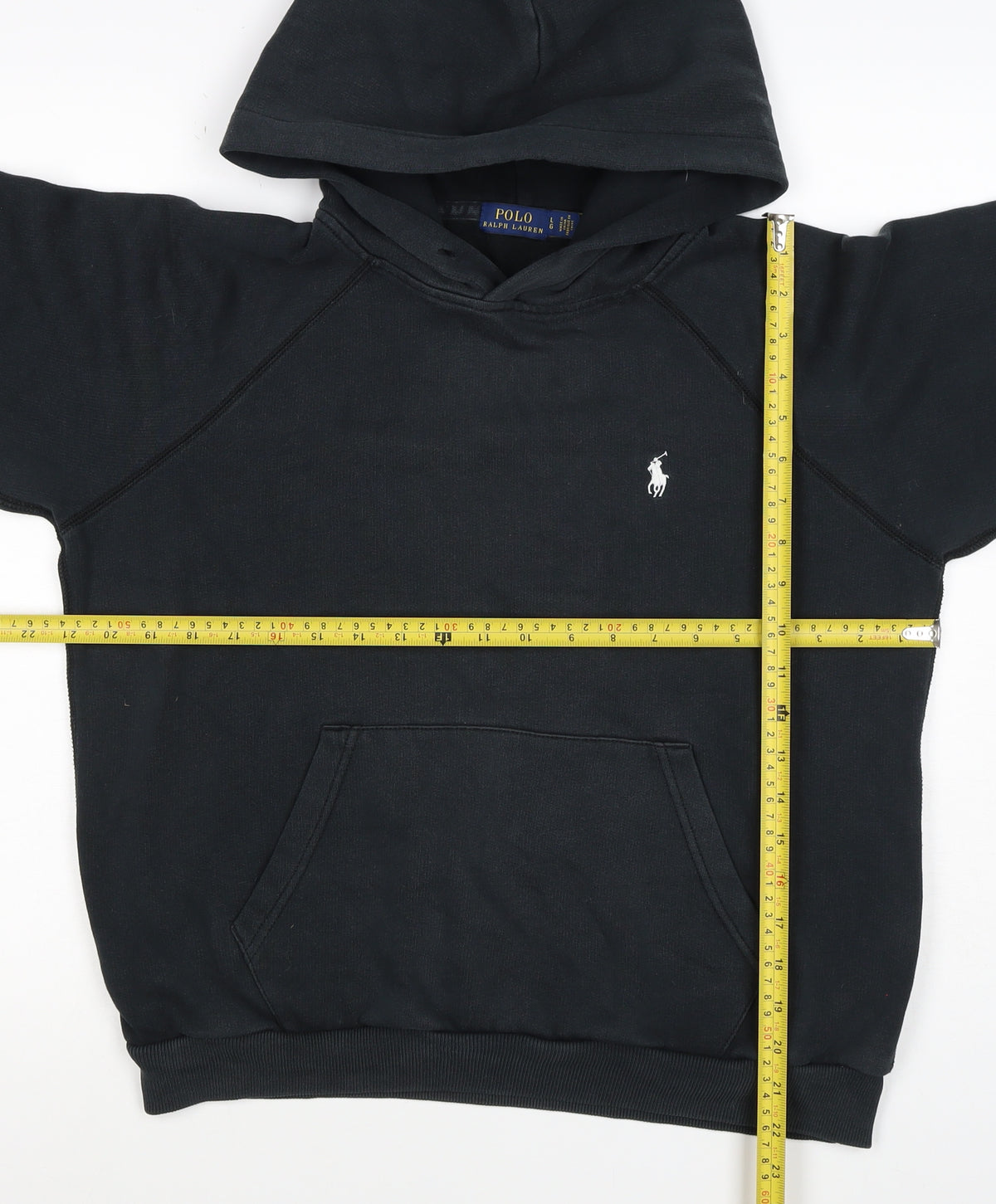 Polo Ralph Lauren Teens Black L Pullover Hoodie Logo