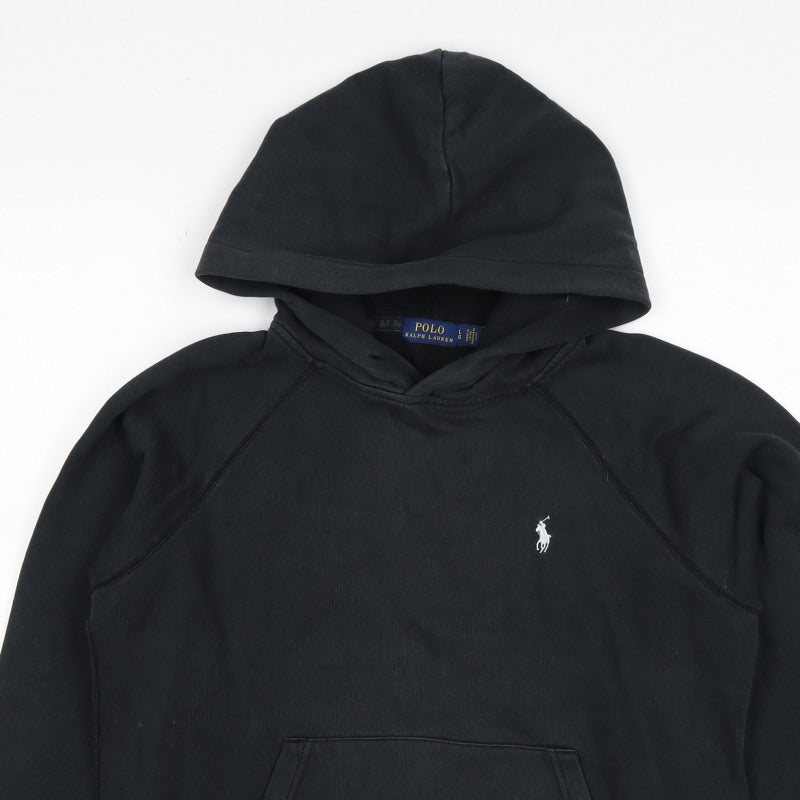 Polo Ralph Lauren Teens Black L Pullover Hoodie Logo