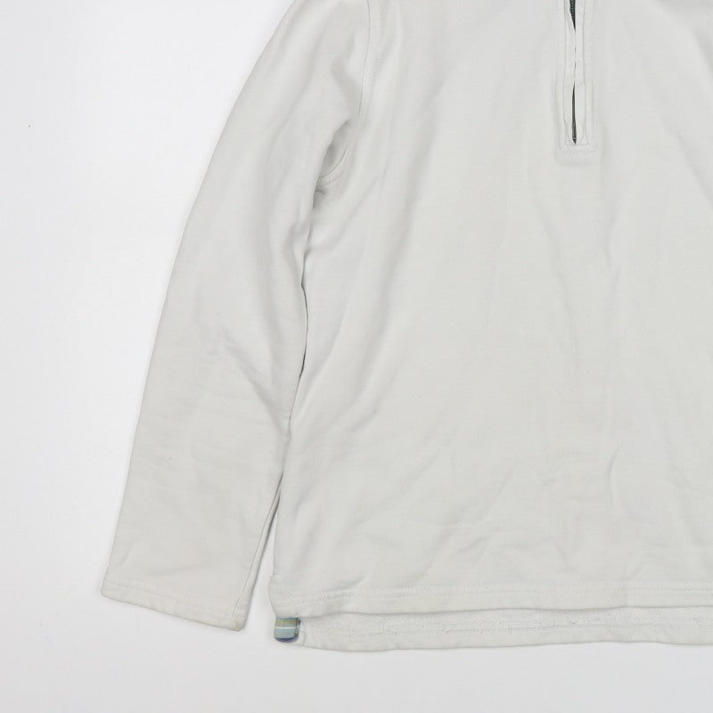 Seasalt Teens White Size 10 Organic Cotton 1/4 Zip Pullover Sweatshirt