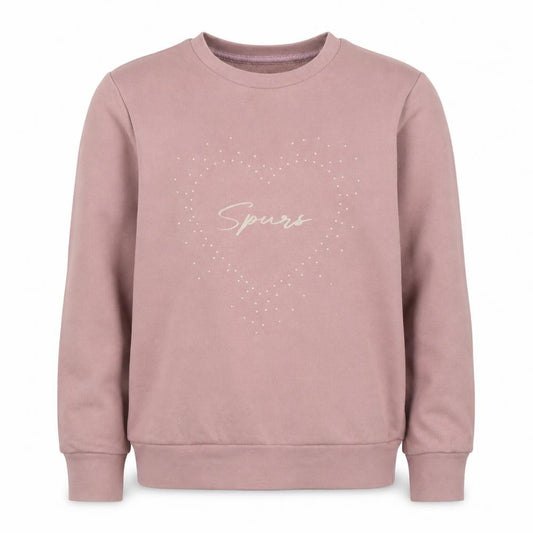Tottenham Hotspur Girls Pink 11-12 Years Pullover Beaded Sweatshirt