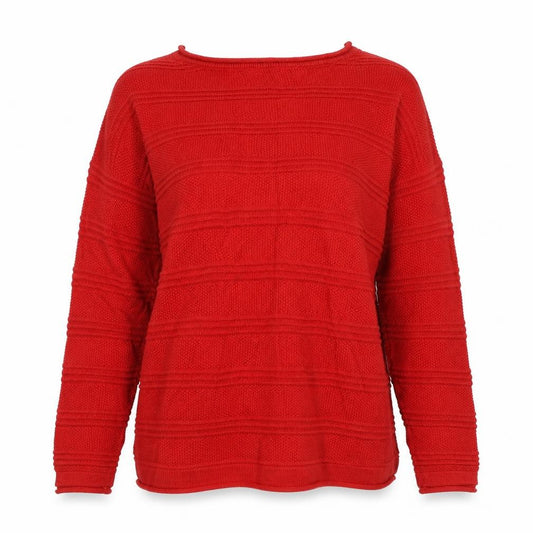 Crew Clothing Company Women Red Size 12 Crew Neck Knit Jumper