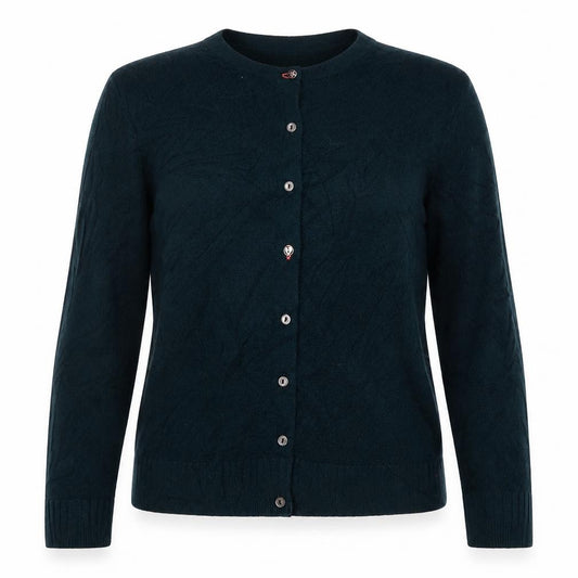 White Stuff Women’s Green Merino Cotton Button Cardigan UK 12