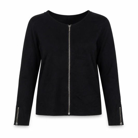 John Lewis Women’s Black Size S V-Neck Full Zip Viscose Cardigan