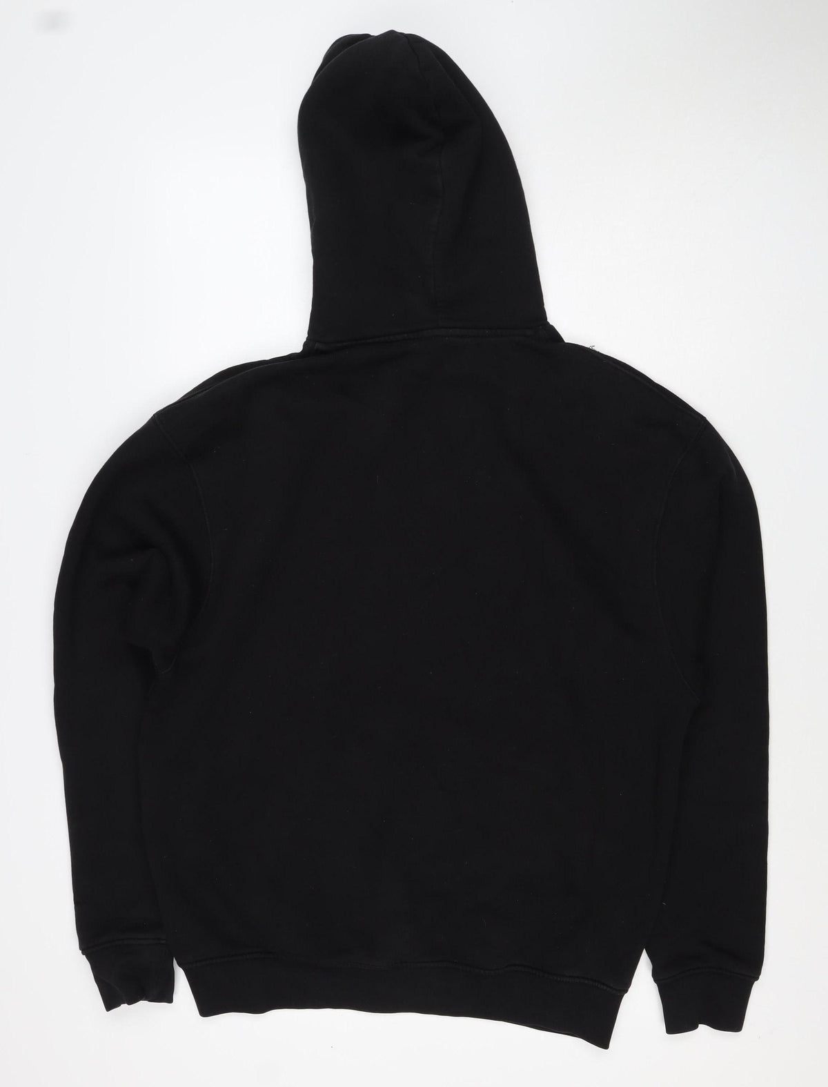 Fadedstore Men’s Black M Pullover Hoodie Logo Graphic Print Pocket