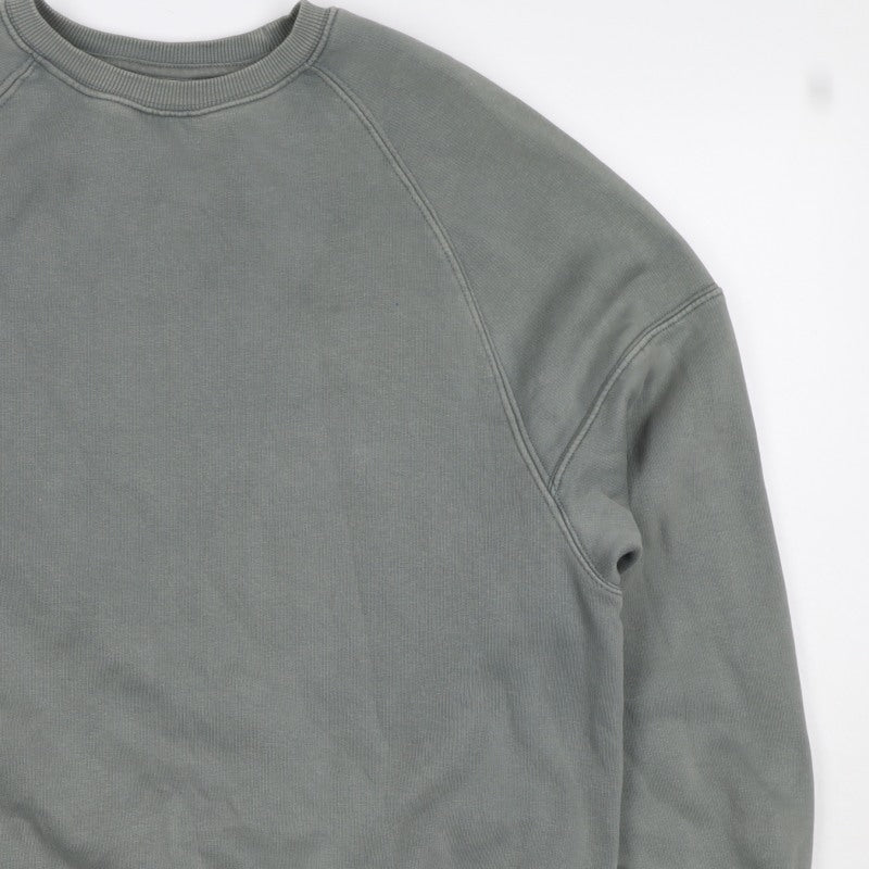 Pull&Bear Women Grey XS Pullover Crew Neck Raglan Sweatshirt