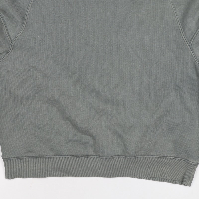 Pull&Bear Women Grey XS Pullover Crew Neck Raglan Sweatshirt