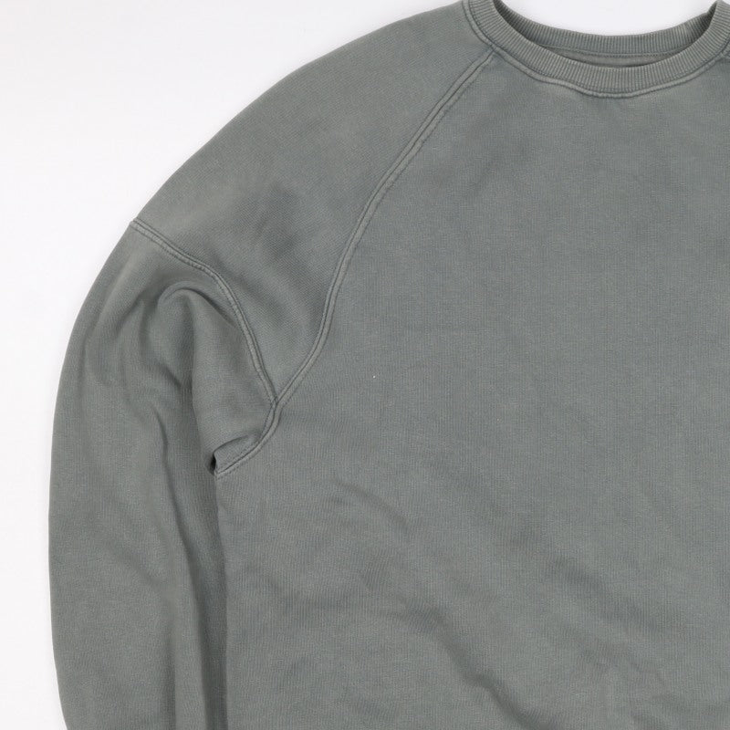 Pull&Bear Women Grey XS Pullover Crew Neck Raglan Sweatshirt
