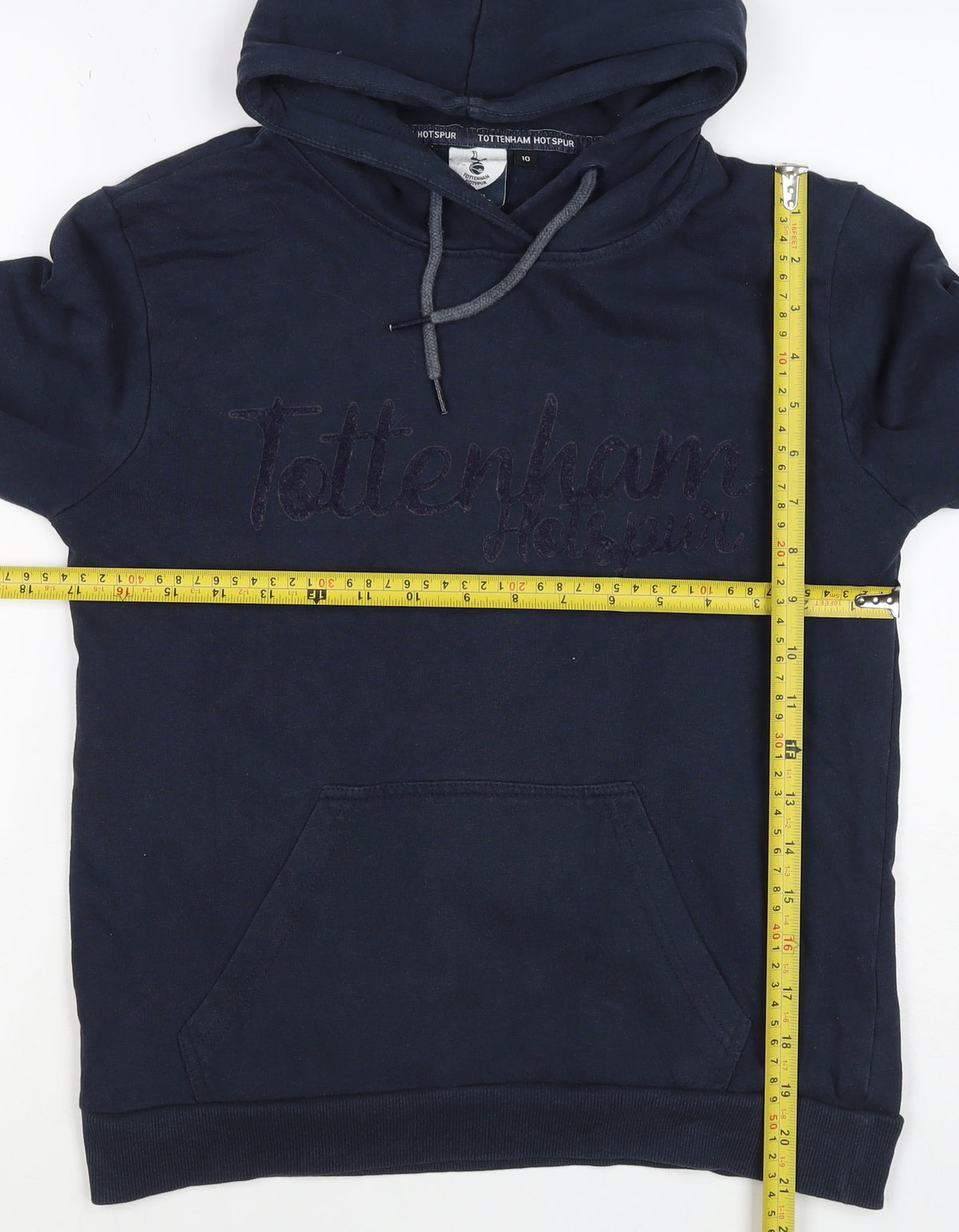 Tottenham Hotspur Boys Blue Size 10 Pullover Hoodie Football Logo