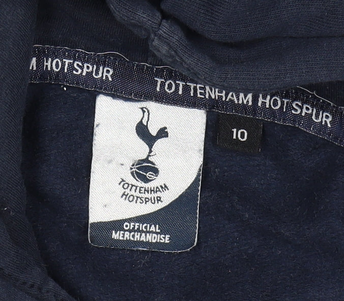Tottenham Hotspur Boys Blue Size 10 Pullover Hoodie Football Logo