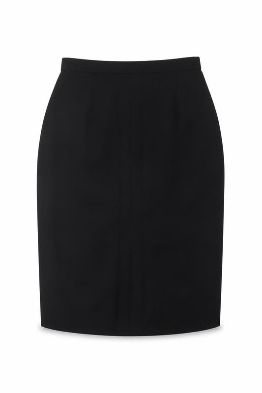 Marks and Spencer Women's Black UK 14 Straight Pencil Knee Skirt Slit