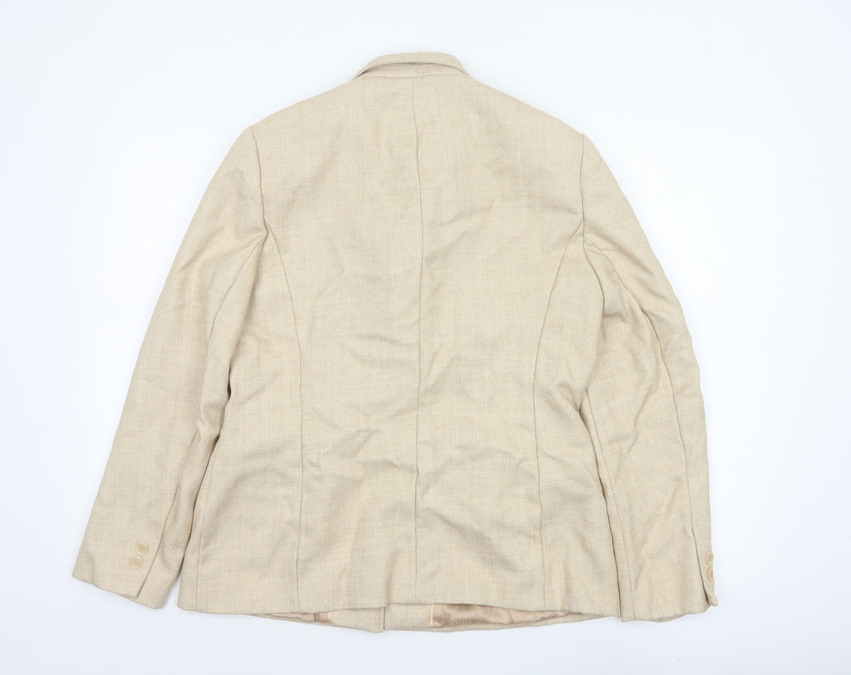 Autonomy Women’s Beige Size 14 Single-Breasted Lined Blazer Jacket
