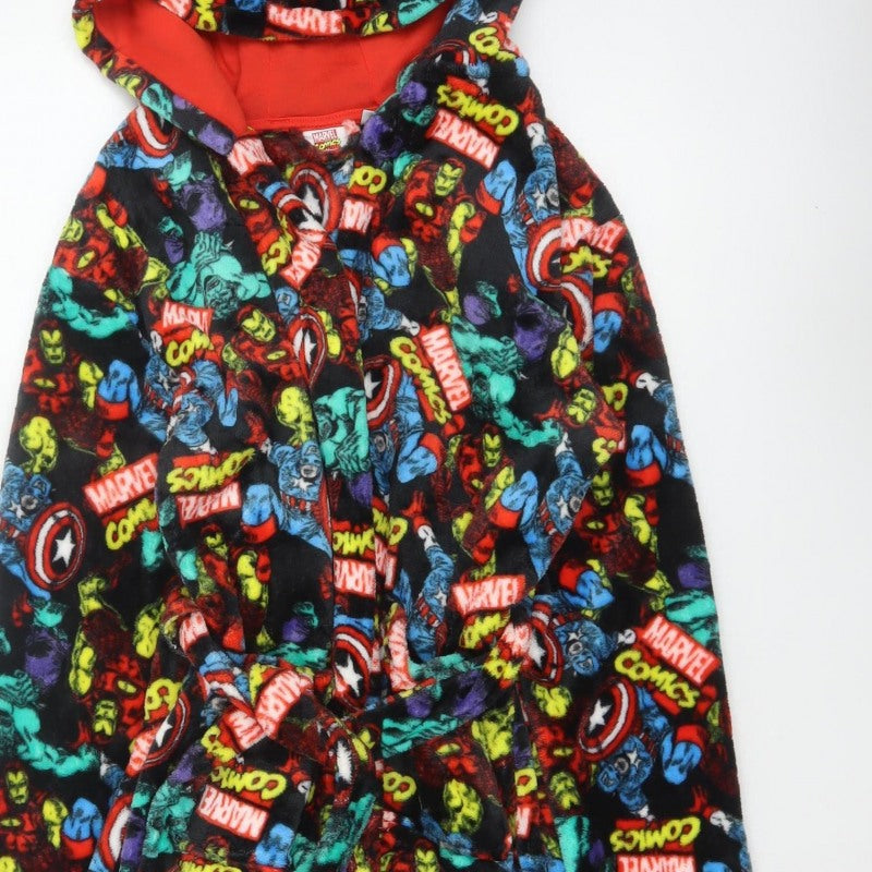 Marvel Comics Boys Multicoloured 11-12 Years Hooded Fleece Robe