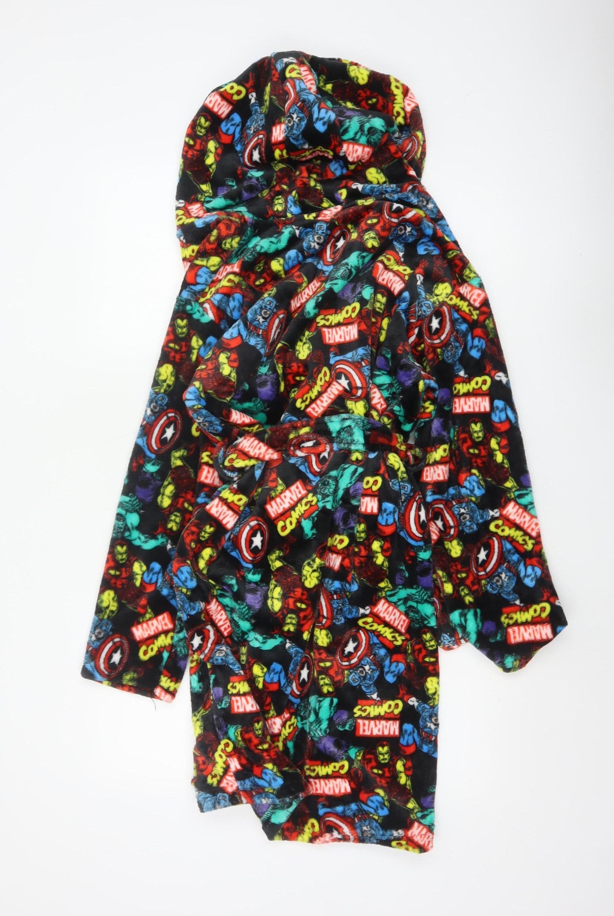 Marvel Comics Boys Multicoloured 11-12 Years Hooded Fleece Robe