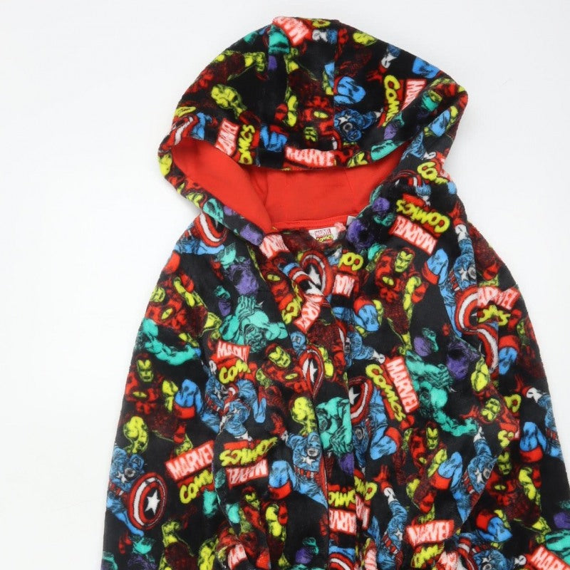 Marvel Comics Boys Multicoloured 11-12 Years Hooded Fleece Robe