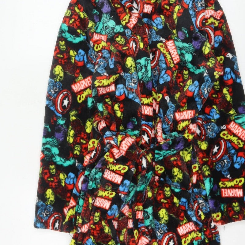 Marvel Comics Boys Multicoloured 11-12 Years Hooded Fleece Robe