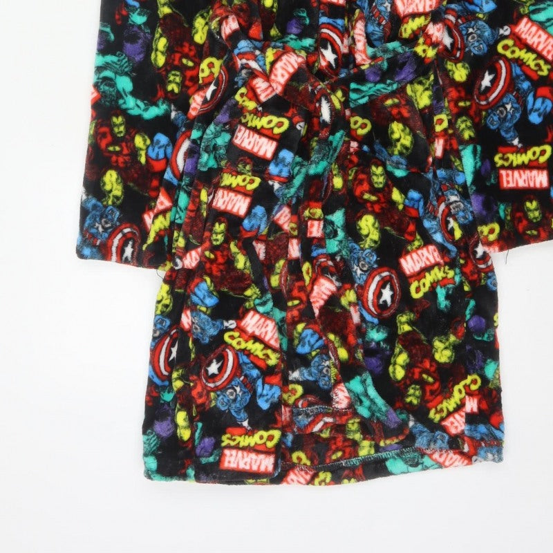 Marvel Comics Boys Multicoloured 11-12 Years Hooded Fleece Robe