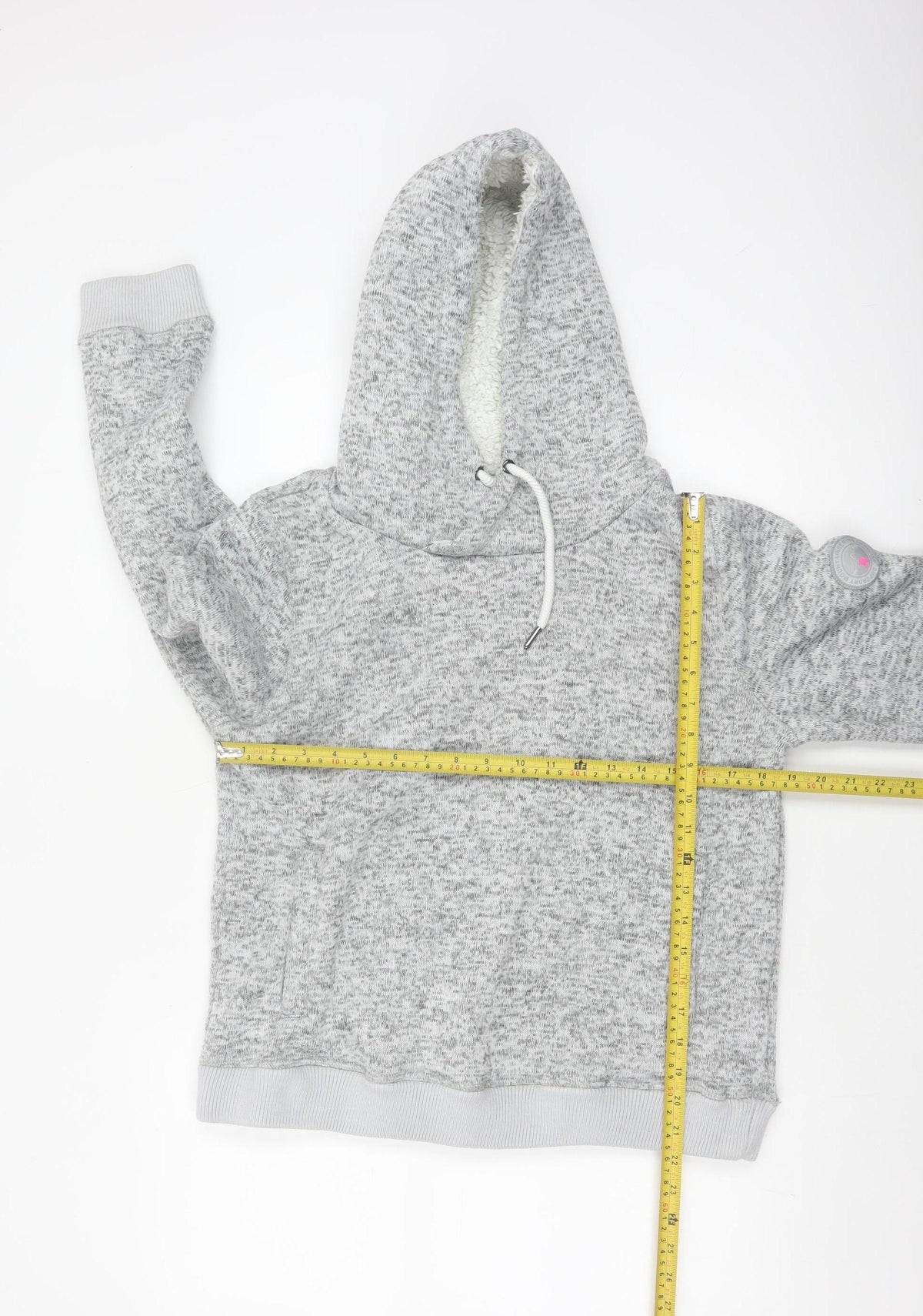 Superdry Mountain Women's Grey XL Sherpa Lined Pullover Hoodie