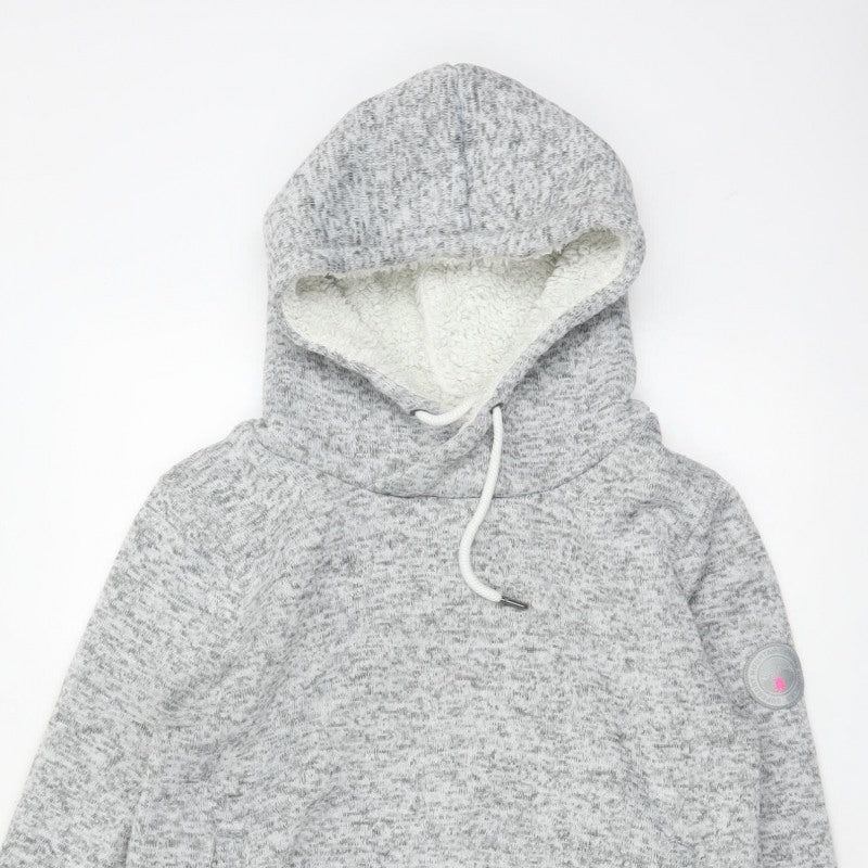 Superdry Mountain Women's Grey XL Sherpa Lined Pullover Hoodie
