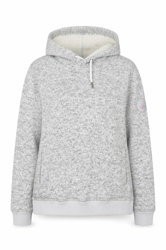 Superdry Mountain Women's Grey XL Sherpa Lined Pullover Hoodie