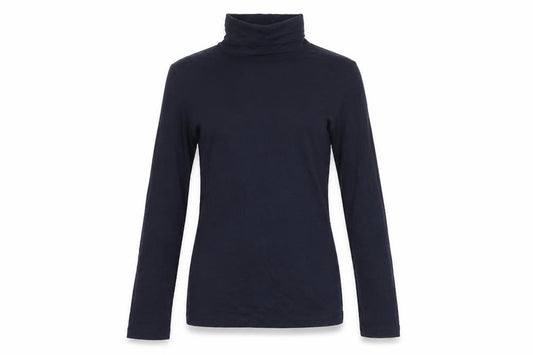 Marks and Spencer Women Blue UK 10 Heatgen Roll Neck Thermal Top