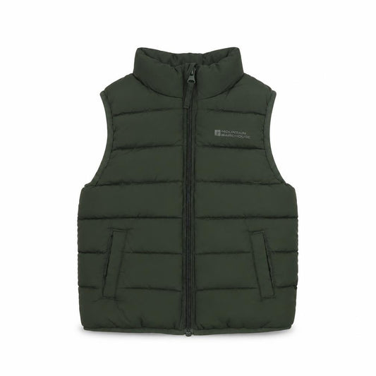Mountain Warehouse Boys Green 3-4 Years Puffer Gilet Bodywarmer