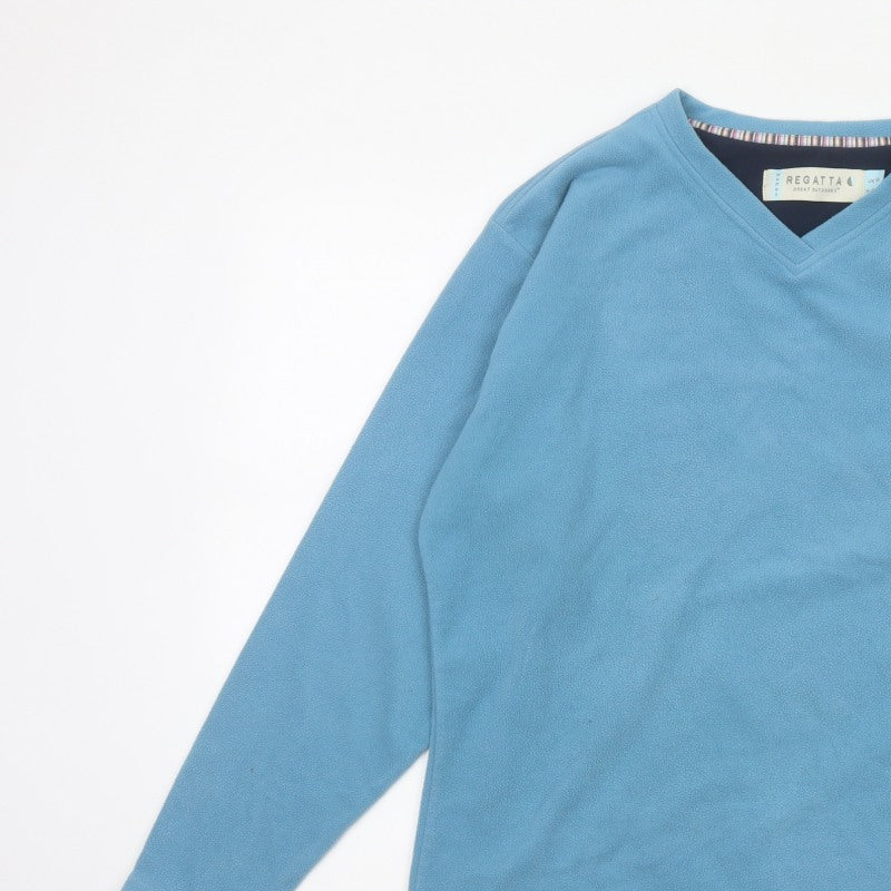 Regatta Women’s Blue UK 18 Basic V-Neck Fleece Long Sleeve Top