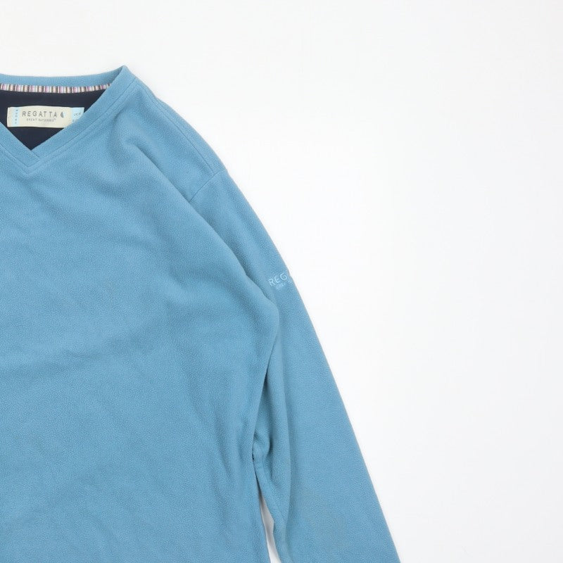 Regatta Women’s Blue UK 18 Basic V-Neck Fleece Long Sleeve Top