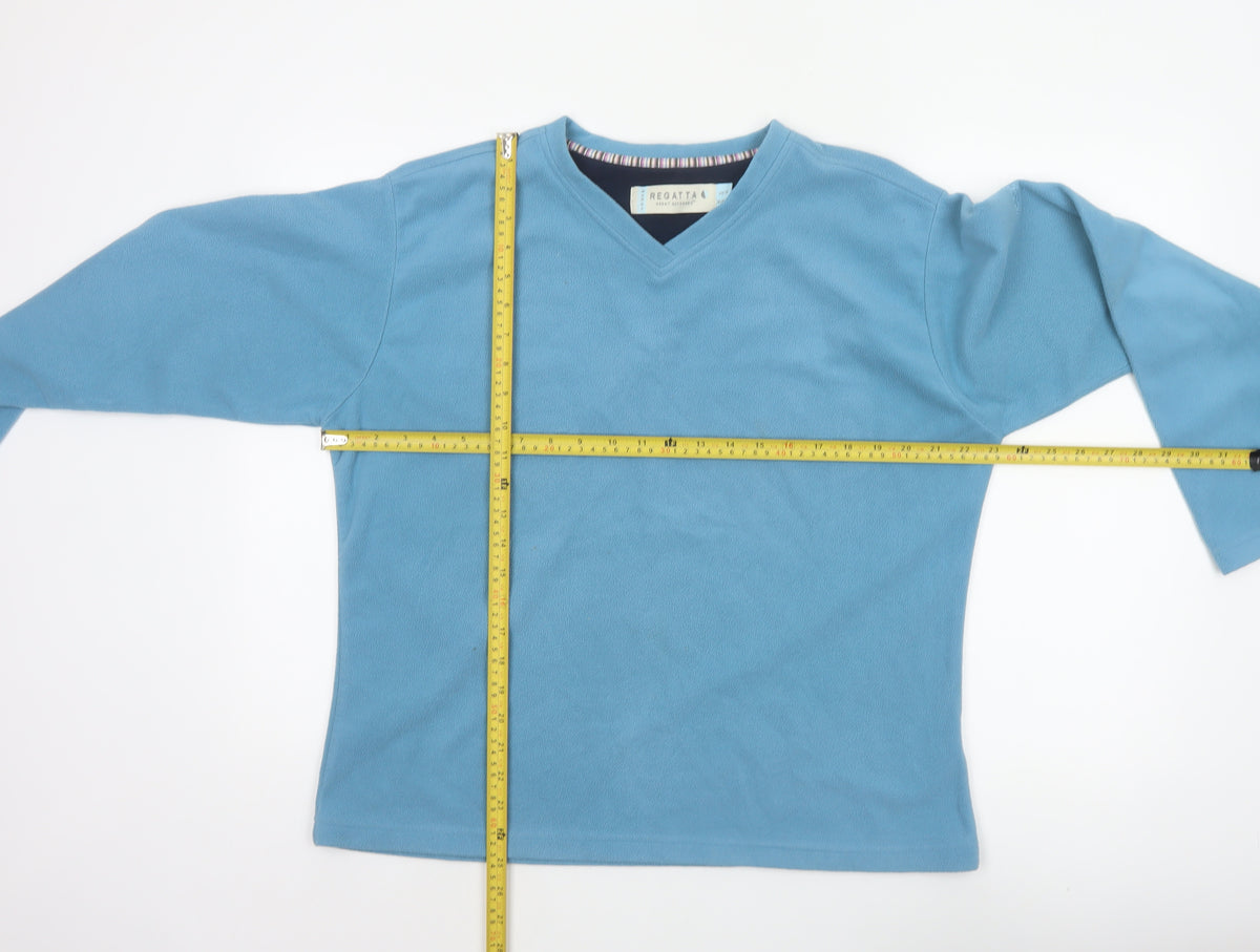 Regatta Women’s Blue UK 18 Basic V-Neck Fleece Long Sleeve Top