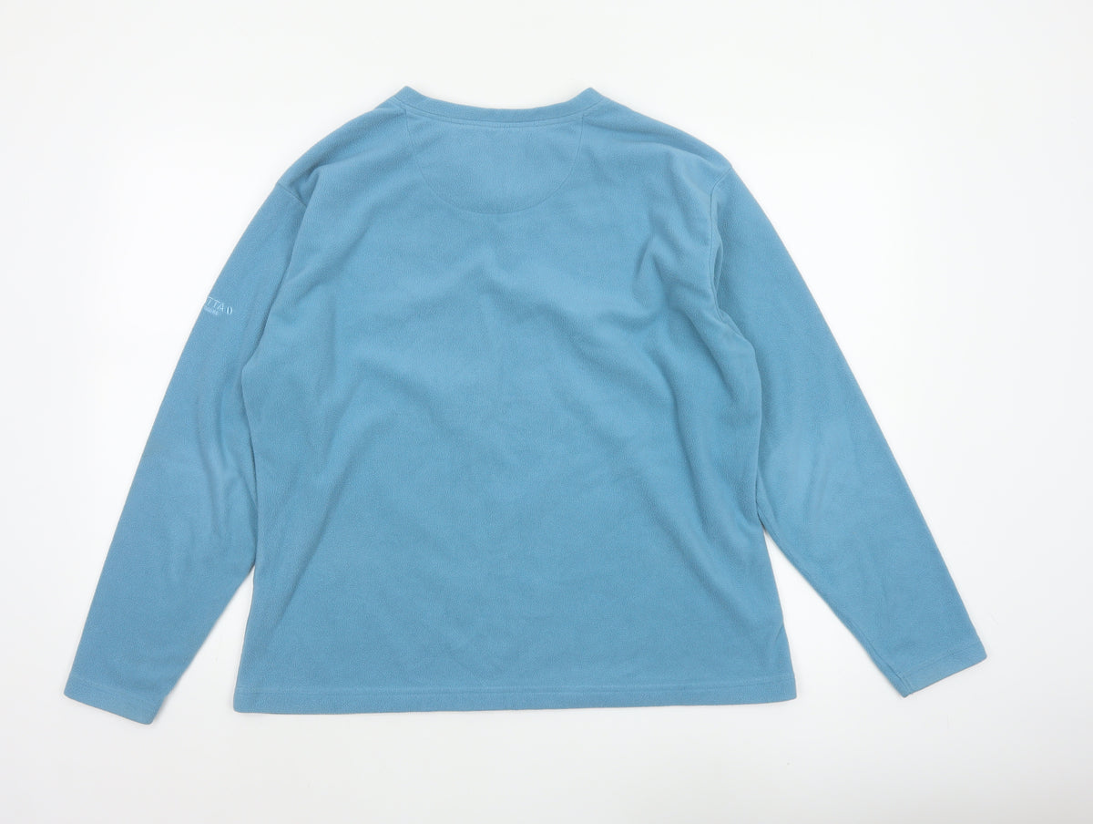 Regatta Women’s Blue UK 18 Basic V-Neck Fleece Long Sleeve Top