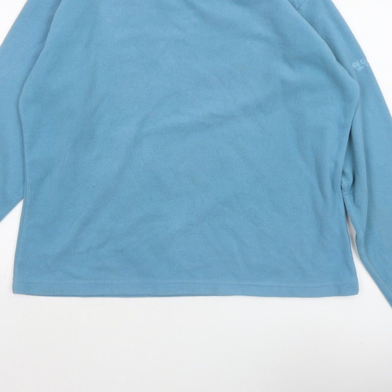 Regatta Women’s Blue UK 18 Basic V-Neck Fleece Long Sleeve Top