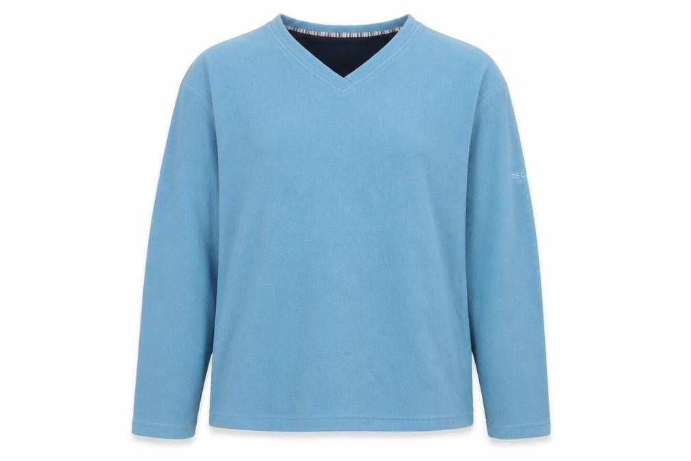 Regatta Women’s Blue UK 18 Basic V-Neck Fleece Long Sleeve Top