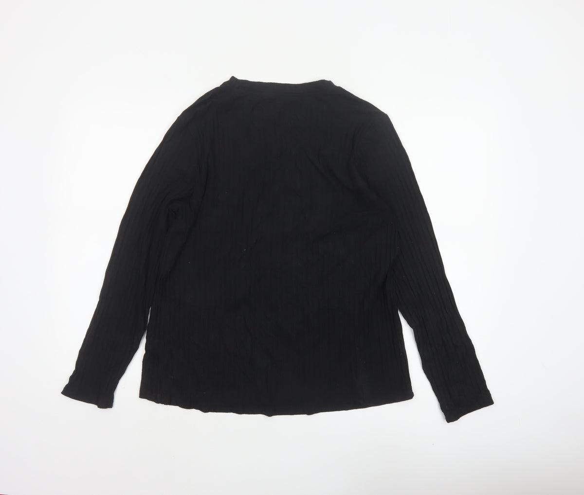 Next Women's Black UK 14 Long Sleeve Viscose Blouse