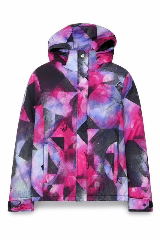 Roxy Women’s Multicoloured M Geometric 5K Hooded Ski Jacket