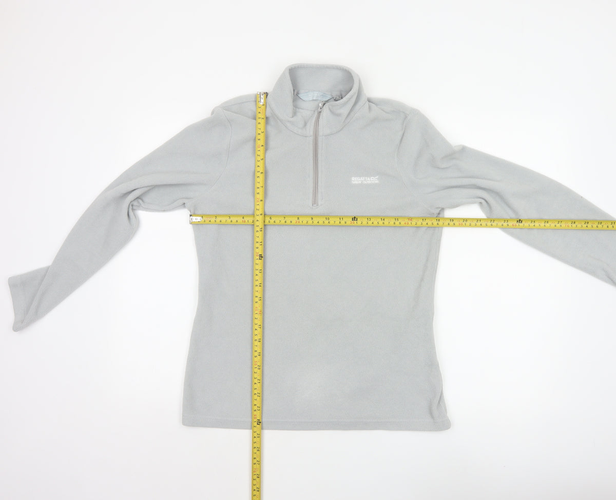 Regatta Women’s Grey UK 12 1/4 Zip Fleece Pullover Sweatshirt