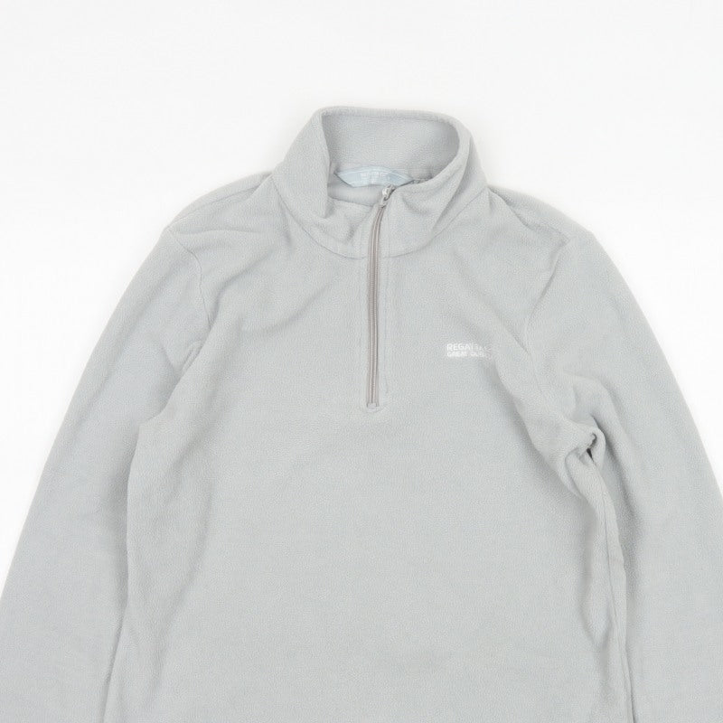 Regatta Women’s Grey UK 12 1/4 Zip Fleece Pullover Sweatshirt