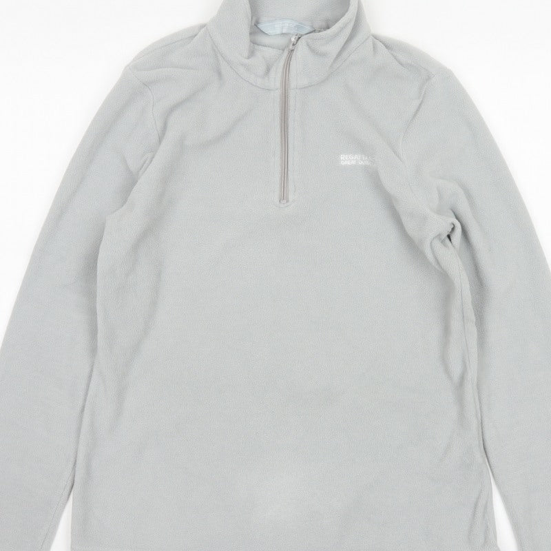 Regatta Women’s Grey UK 12 1/4 Zip Fleece Pullover Sweatshirt