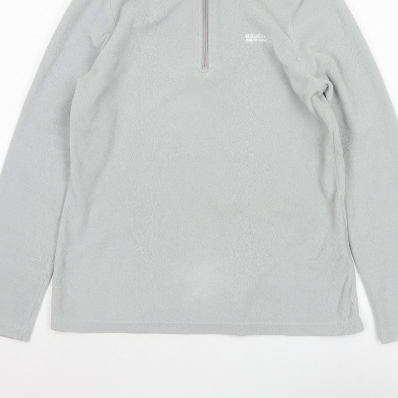 Regatta Women’s Grey UK 12 1/4 Zip Fleece Pullover Sweatshirt