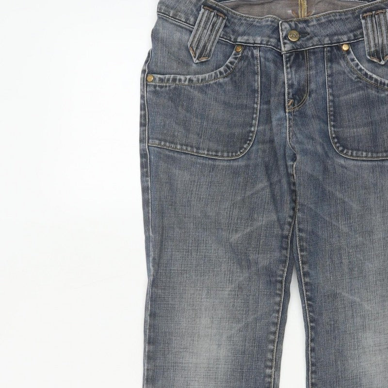 Lee Men's Blue W31 L31 Straight Regular Mid Rise Jeans