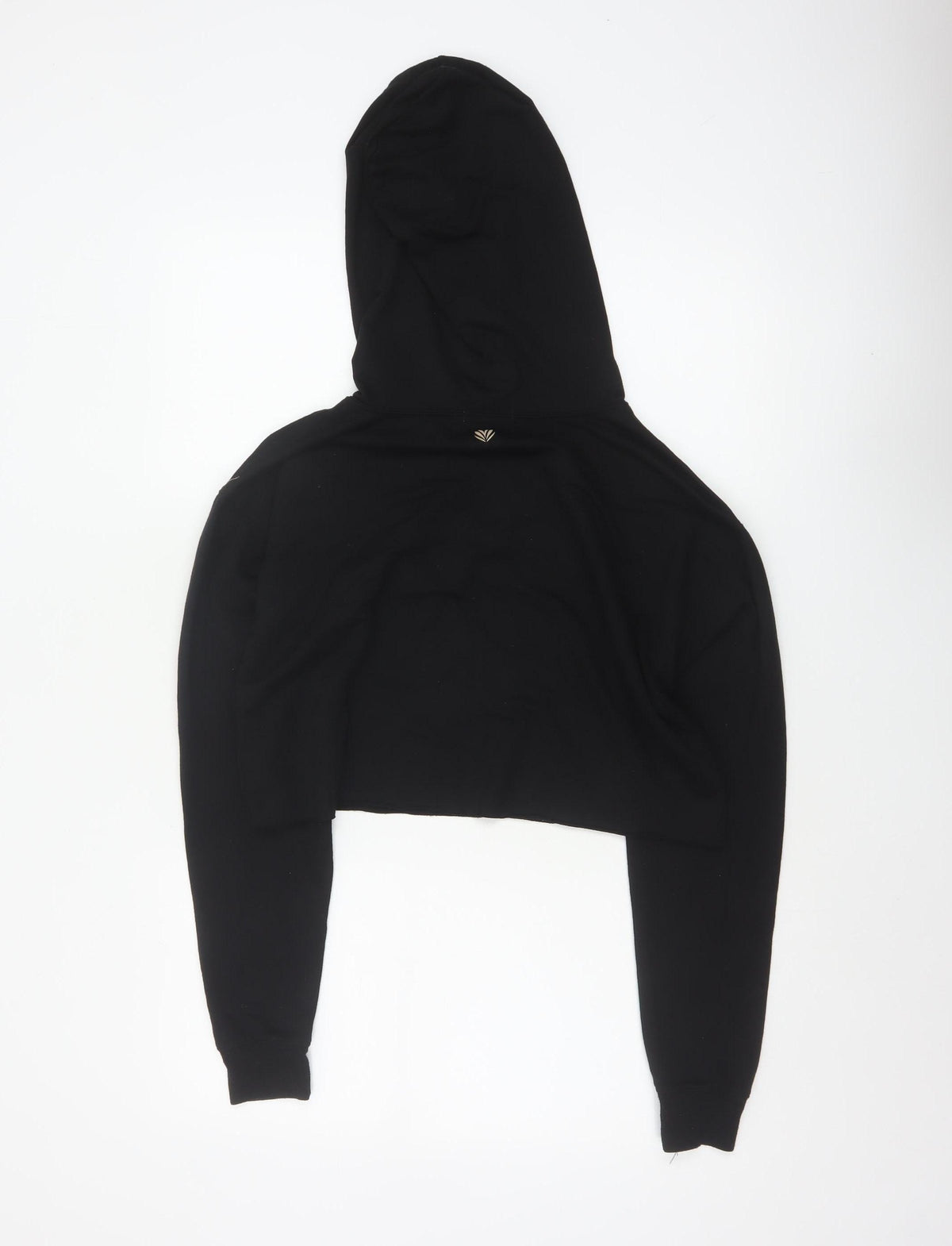 Forever 21 Women’s Black S Cropped Pullover Hoodie Drawstring