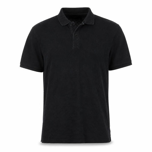 Scotch & Soda Mens Black L Cotton Logo Short Sleeve Polo Shirt