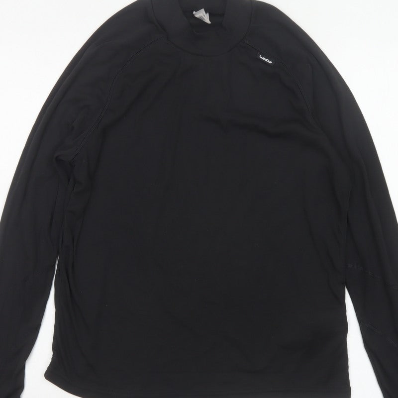Wedze Women’s Black M Thermal Long Sleeve Ski Base Layer Top
